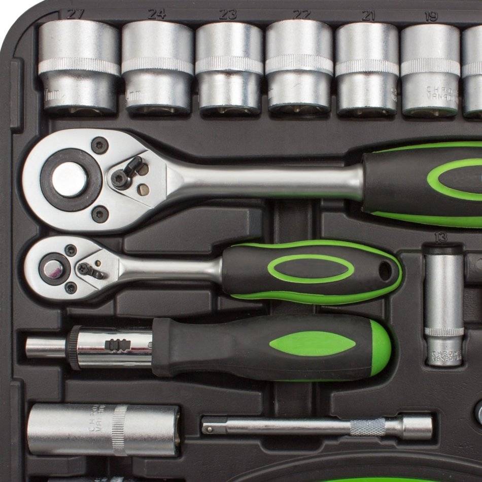 Other Hand Tools Greenline Socket Spanner Wrench Set in a Tool Box